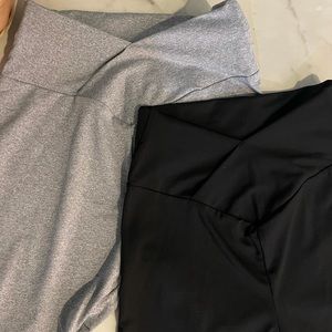 Extra Small Black and Grey Shein Shorts